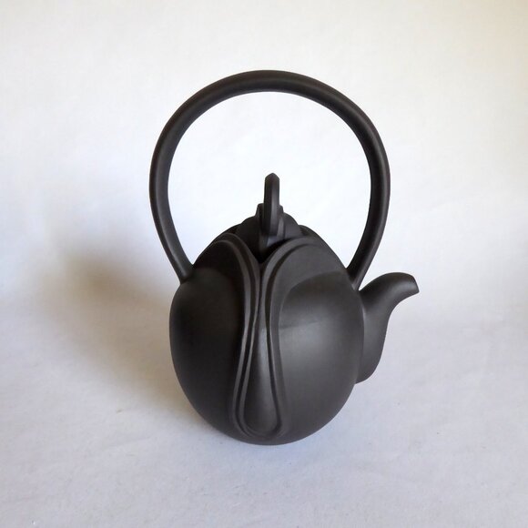 VINTAGE NEW TRADITIONAL CHINESE YIXING ZISHA FLOWER BUD HANDMADE CLAY TEAPOT SET - Picture 2 of 15